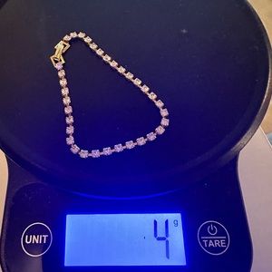 Rhinestone gold single bracelet (4 of 4 listings)